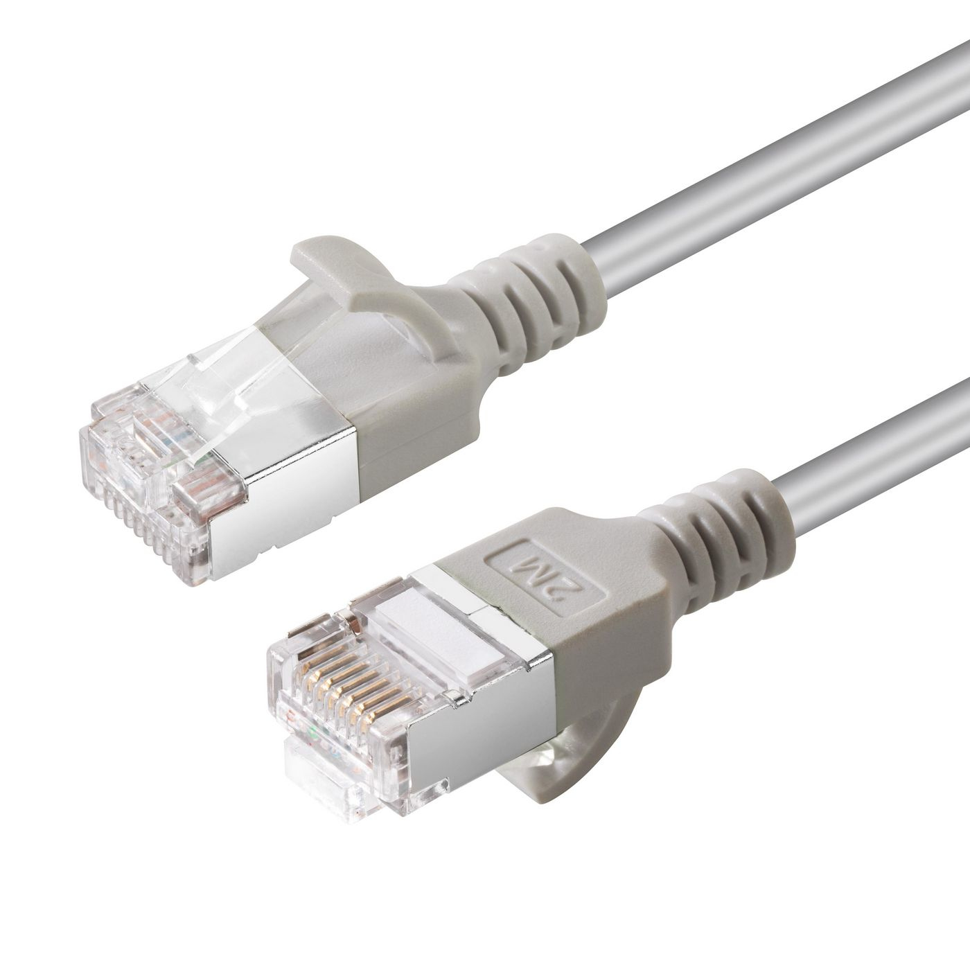Image of Microconnect V-FTP6A0025-SLIM networking cable Grey 0.25 m Cat6a...