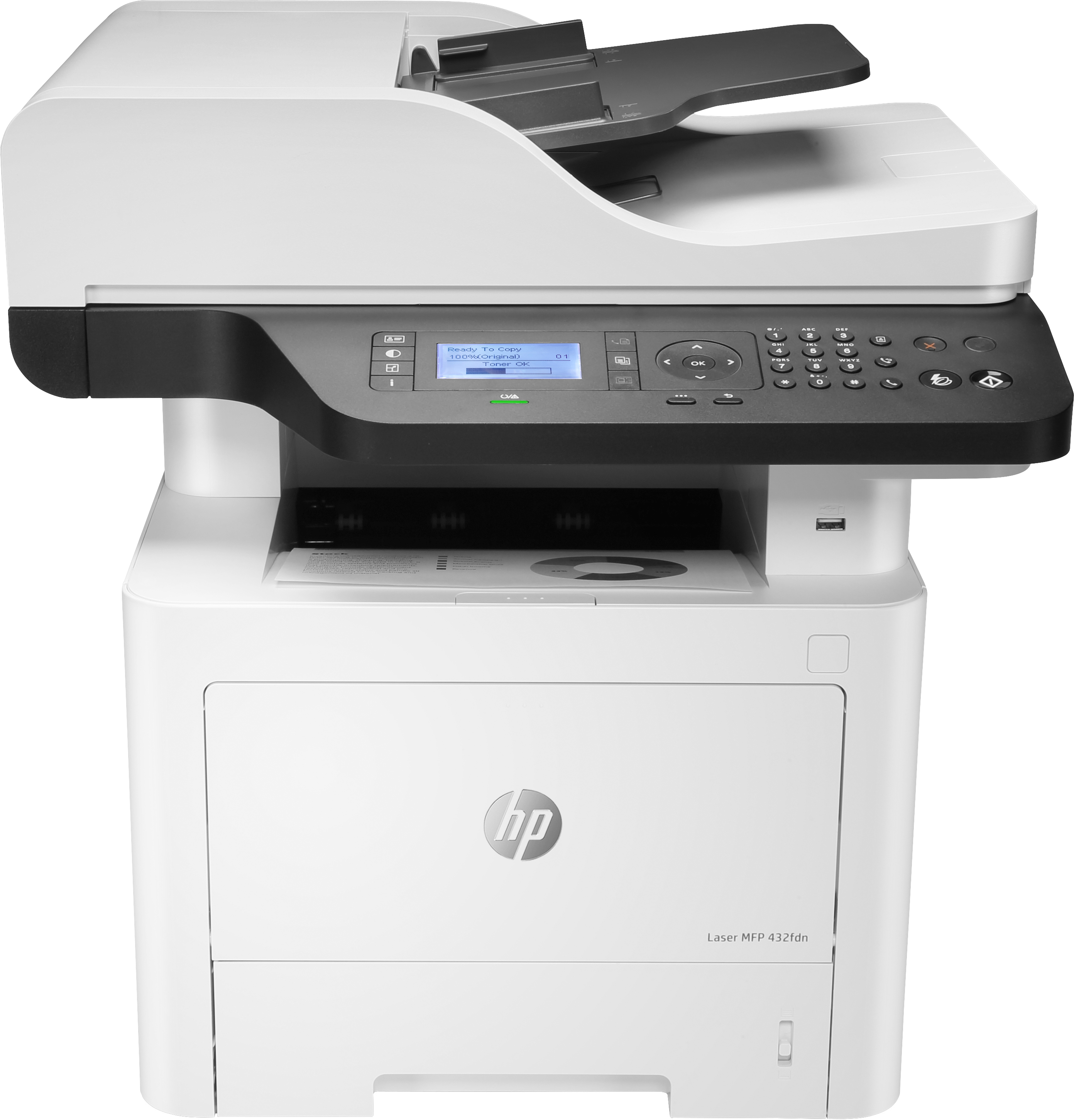 Image of HP Laser MFP 432fdn - Print - copy - scan - fax - Scan to email;...