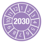 Brady DATE INSPECTION LBLS B-429 2030 - DIA 10 self-adhesive label Round Permanent White, Purple 104 pc(s)