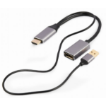 Gembird A-HDMIM-DPF-02 video cable adapter 0.1 m HDMI Type A (Standard) DisplayPort Black