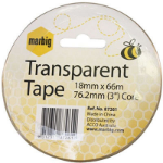 MARBIG OFFICE TAPE 18MMX66M 76.2MM CORE