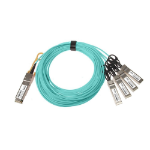ATGBICS QSFP28-4SFP28-AOC-5M H3C Compatible Active Optical Breakout Cable 100G QSFP28 to 4x25G SFP28 (5m)