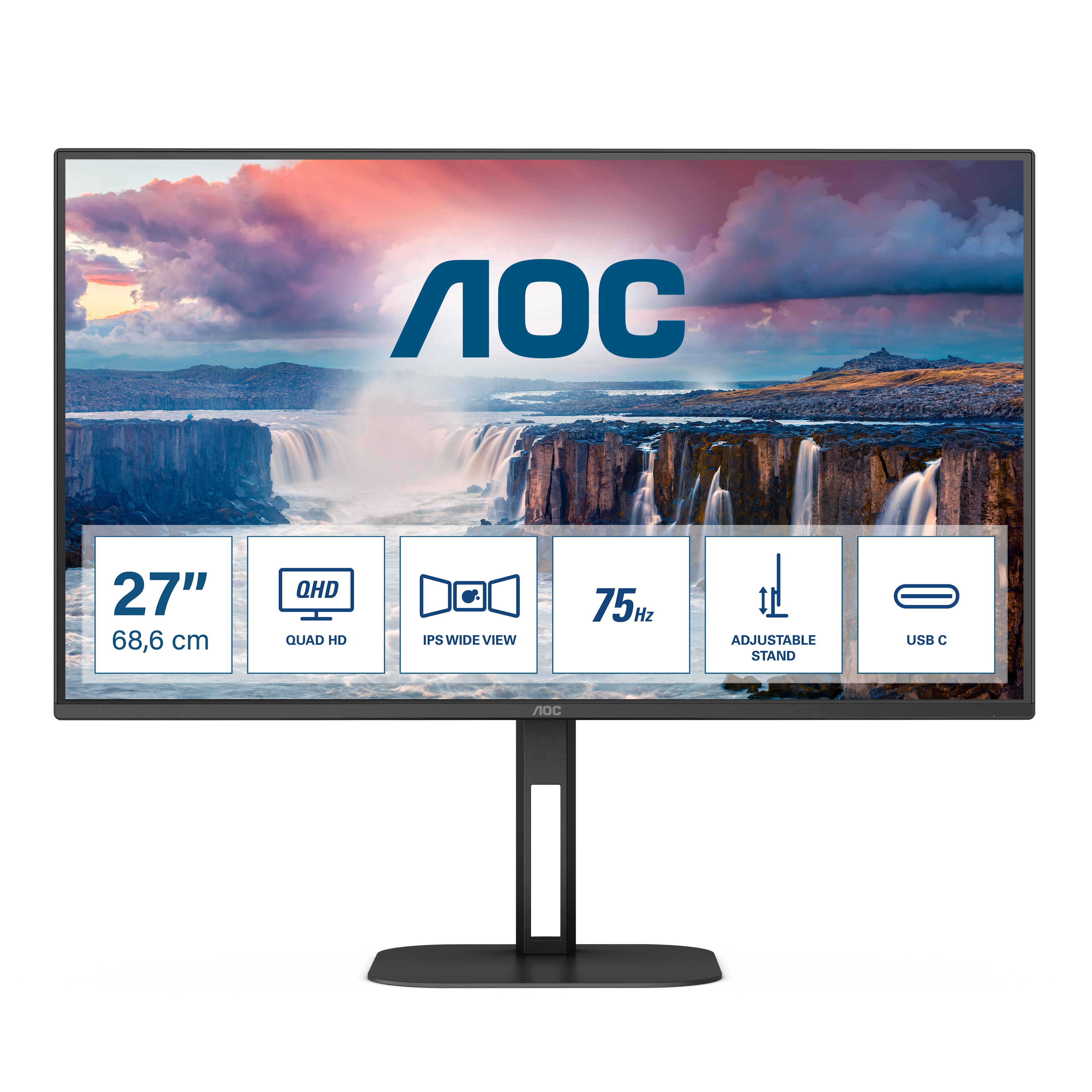 AOC V5 Q27V5C computer monitor 68.6 cm (27") 2560 x 1440 pixels...