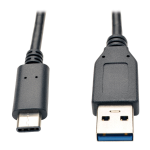 Tripp Lite U428-003-G2 USB-kabel USB 3.2 Gen 2 (3.1 Gen 2) 1,83 m USB C USB A Zwart