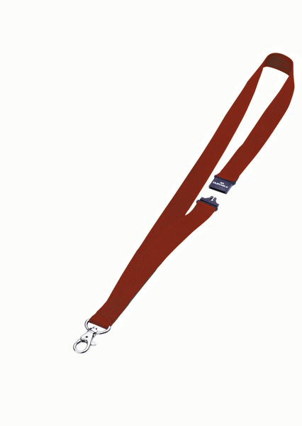 Image of Durable Textile Badge Necklace/Lanyard 20 with Safety Release Red