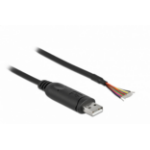 DeLOCK 90524 seriële kabel Zwart 1 m USB A RS-232