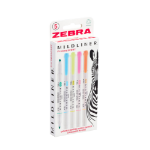 Zebra MILDLINER 5 Pack Fluorescent