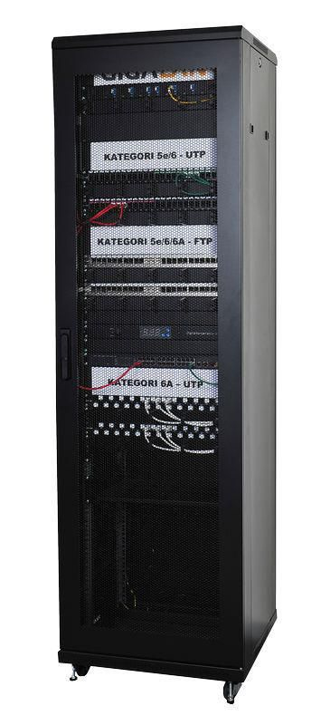 Lanview LVR243017 rack cabinet 42U Freestanding rack Black
