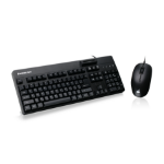 iogear GKBSR202TAAKIT keyboard Mouse included Office USB QWERTY English Black