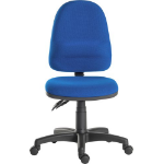 Teknik Ergo Twin High Back Fabric Operator Office Chair without Arms Blue - 2900BLU DD