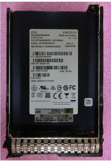 Photos - Other for Computer HP HPE 960GB SATA 6G SFF RI DS SSD 875656-001 