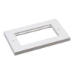 FDL 86 x 145mm MODULAR FACEPLATE - 2 GANG / 4 MODULE 100 x 50mm