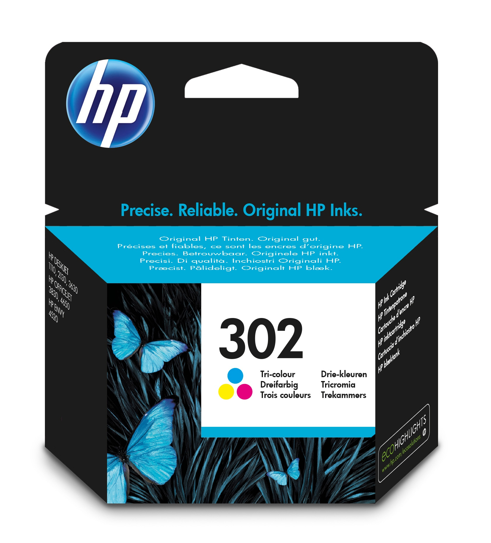 Image of HP F6U65AE/302 Printhead cartridge color, 150 pages ISO/IEC 24711...