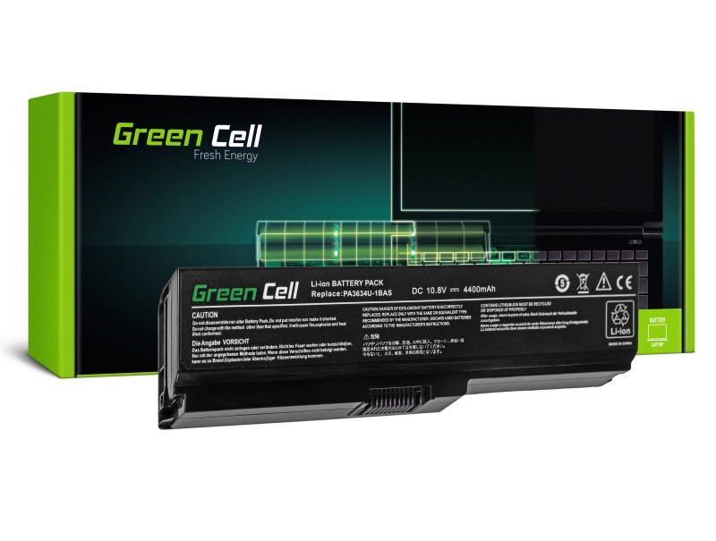 EU Product - Battery for Toshiba Satellite C650, C650D etc. 4400mAh, 11.1V
