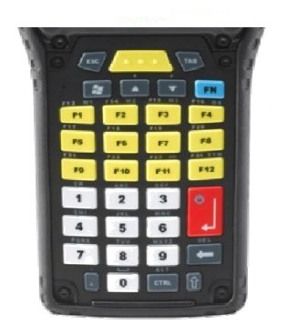 Zebra ST5014 mobile device keyboard Numeric Black, White, Yellow