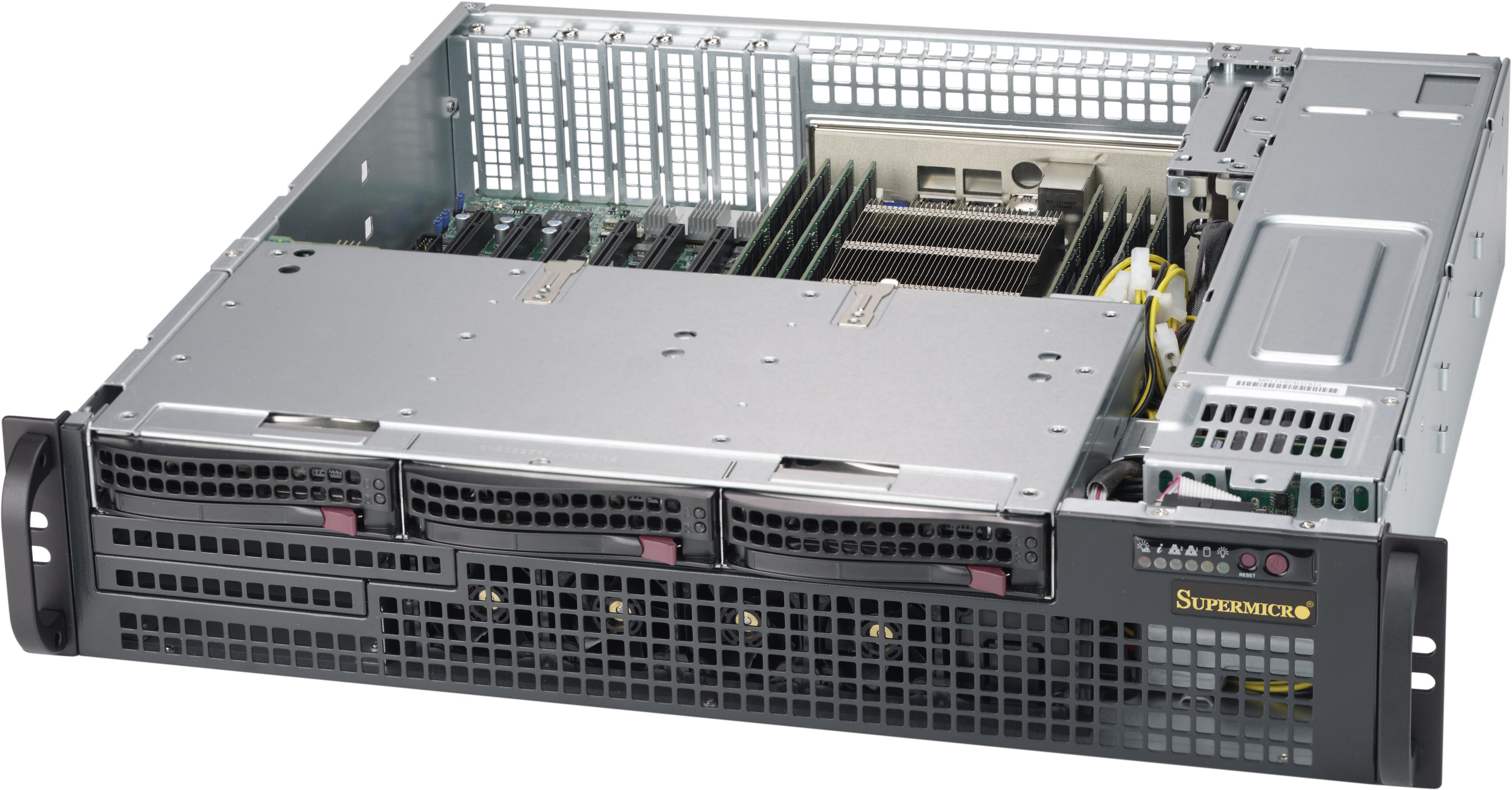 Image of Supermicro CSE-825MBTQC-R802LPB computer case Rack Black 800 W