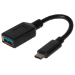 Maplin USB-C Male to USB-A Female Adapter Cable V3.1 Gen1 14cm