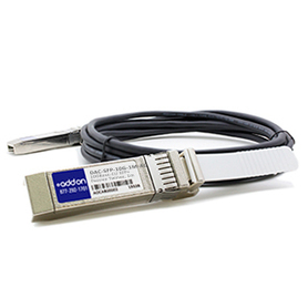 AddOn Networks 1m. 2xSFP+ InfiniBand/fibre optic cable SFP+ Black