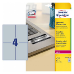 Avery L6134-20 printer label Silver Self-adhesive printer label