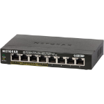 NETGEAR GS308P Unmanaged Gigabit Ethernet (10/100/1000) Power over Ethernet (PoE) Black