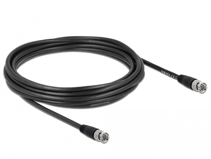 DeLOCK 80084 coaxial cable 5 m BNC Black