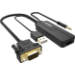Vision TC-VGAHDMI/BL adaptador de cable de vídeo 4,5 m HDMI tipo A (Estándar) VGA (D-Sub) + 3.5mm + USB Type-A Negro