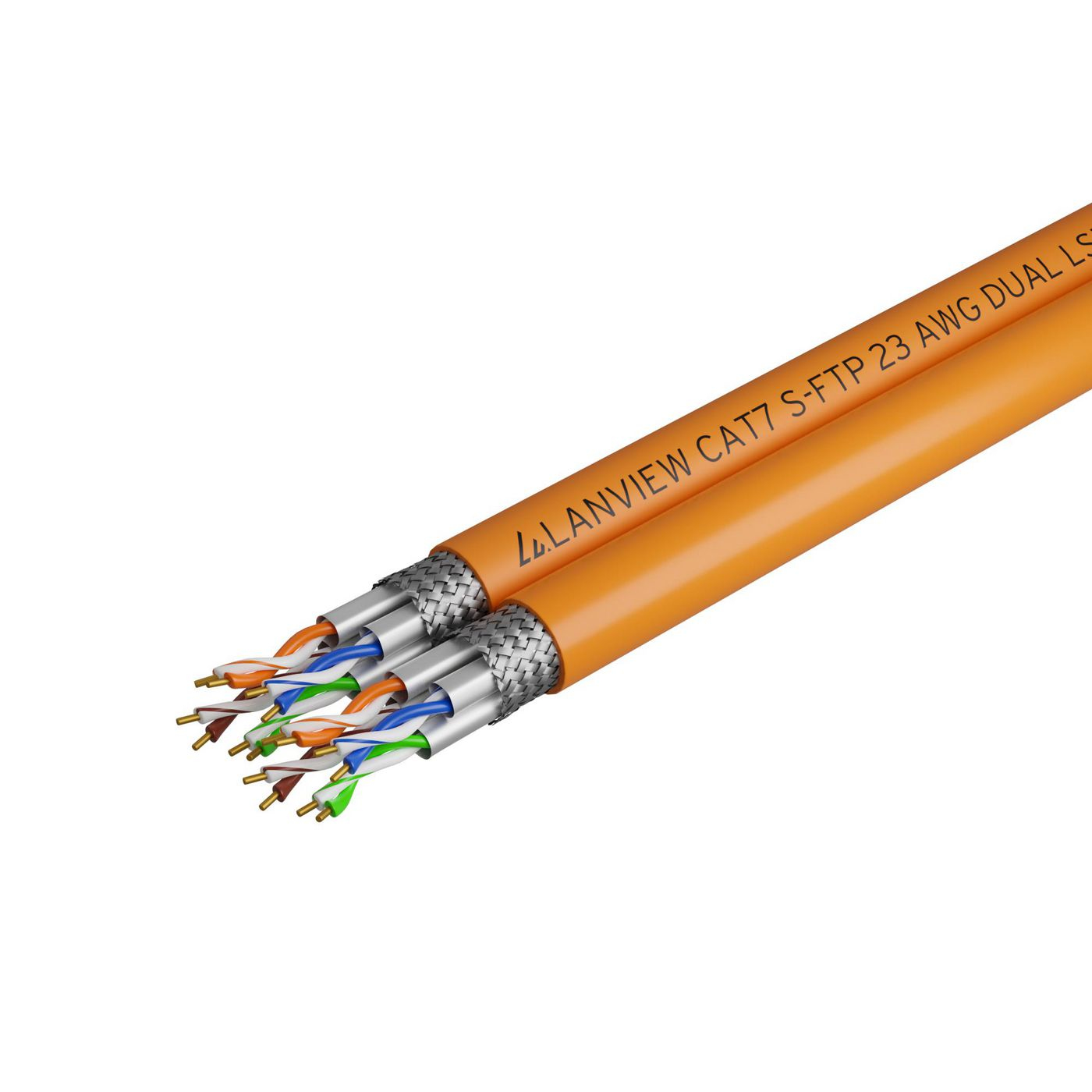 Lanview LVN122510 networking cable Orange 500 m Cat7 S/FTP (S-STP) Rou