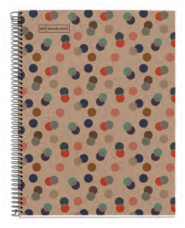 Miquelrius ECO Design writing notebook A5 80 sheets Multicolour