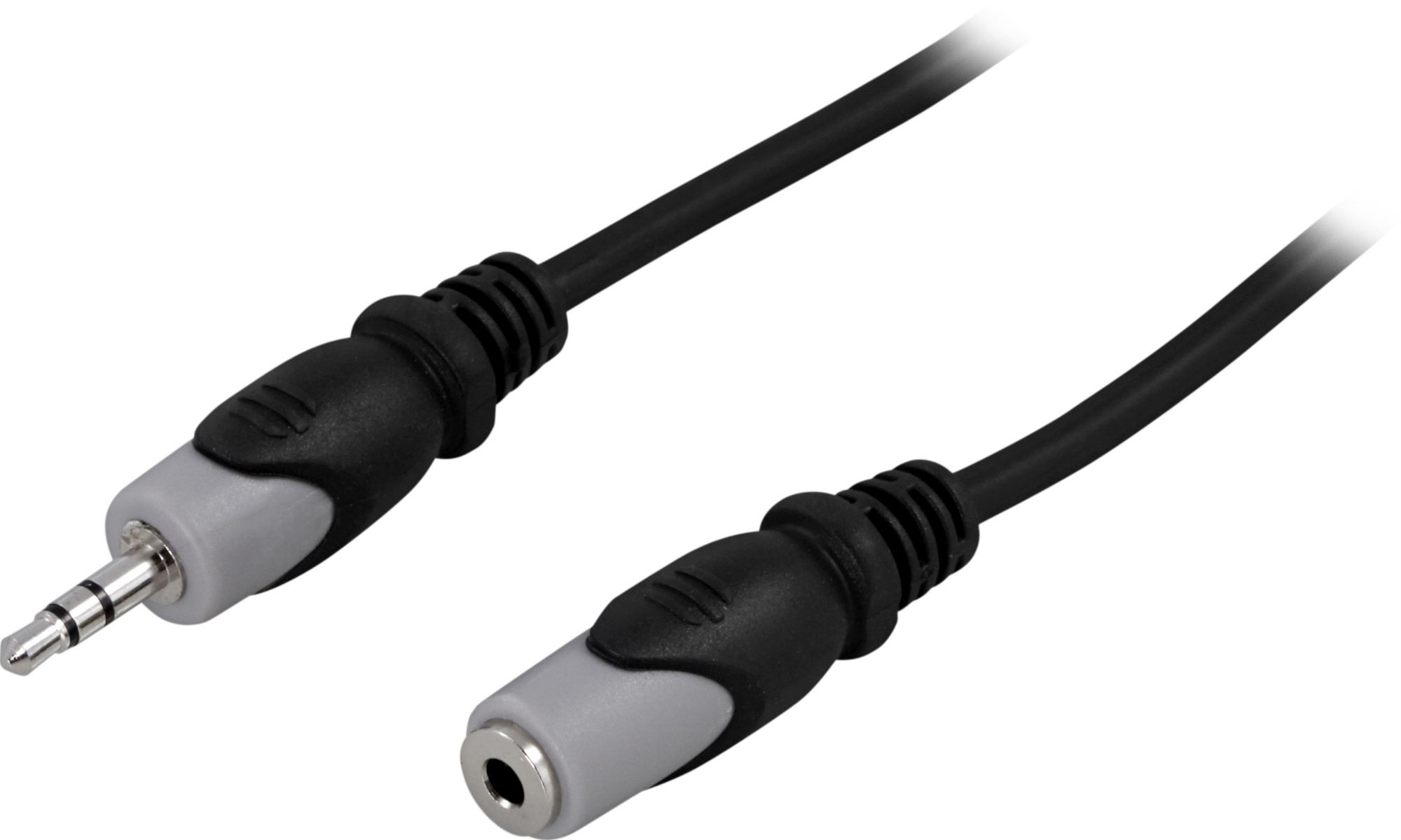 MM-164 DELTACO MM-164 - 3.5mm - Male - 3.5mm - Female - 15 m - Black - Grey