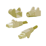 FDL WING MOULDED SNAGPROOF RJ45 CABLE BOOT - IVORY GREY