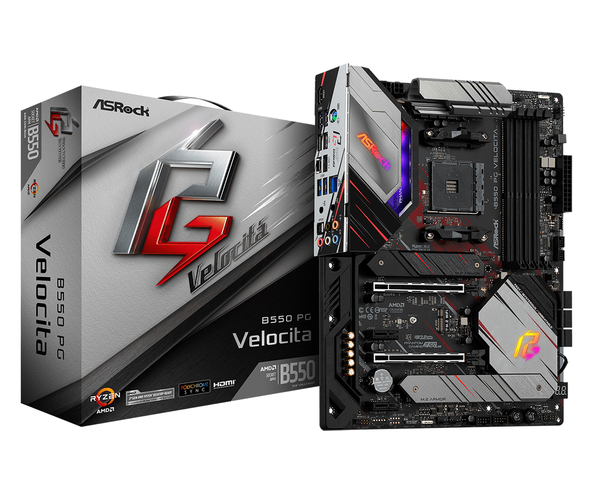 Image of Asrock B550 PG Velocita AMD B550 Socket AM4 ATX