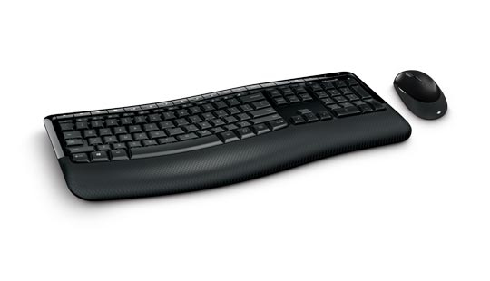 Image of Microsoft 5050 keyboard Mouse included RF Wireless + USB QWERTY UK...