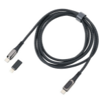 TROIKA CBL20/BK USB cable 2 m USB C USB C/Lightning Black