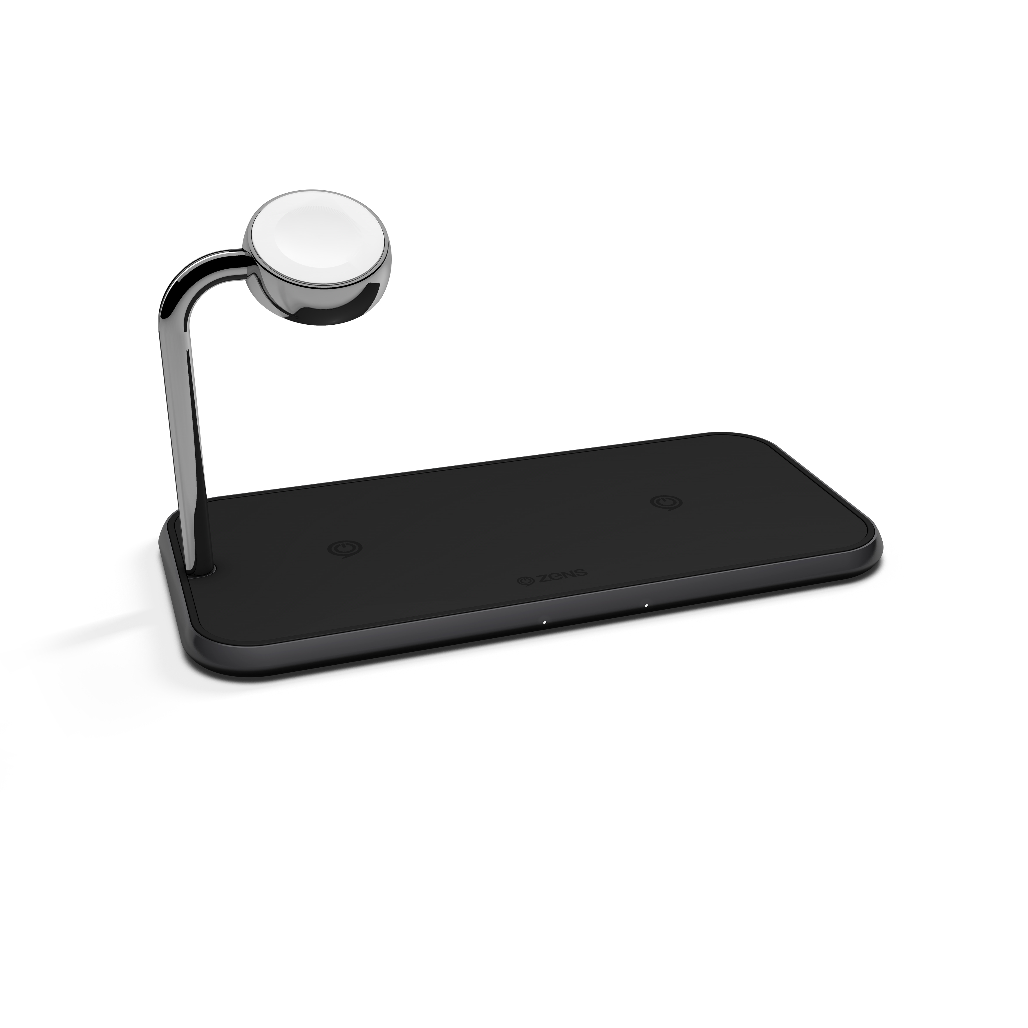 Image of ZENS Dual+Watch Aluminium Wireless Charger – Black