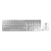CHERRY DW 9100 SLIM keyboard Mouse included Universal RF Wireless + Bluetooth QWERTZ German Silver