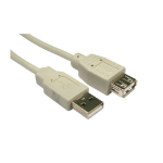 Cables Direct USB 2.0 A/F 5.0m USB cable 5 m USB A Beige