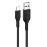 Belkin CAB022FQ1MBK USB cable USB 2.0 1 m USB A USB C Black