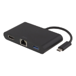 Deltaco USBC-1267 notebook dock/port replicator USB 3.2 Gen 1 (3.1 Gen 1) Type-C Black