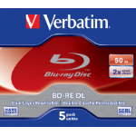 Verbatim BD-RE DL 50GB 2 x 5 Pack Jewel Case 5 pc(s)