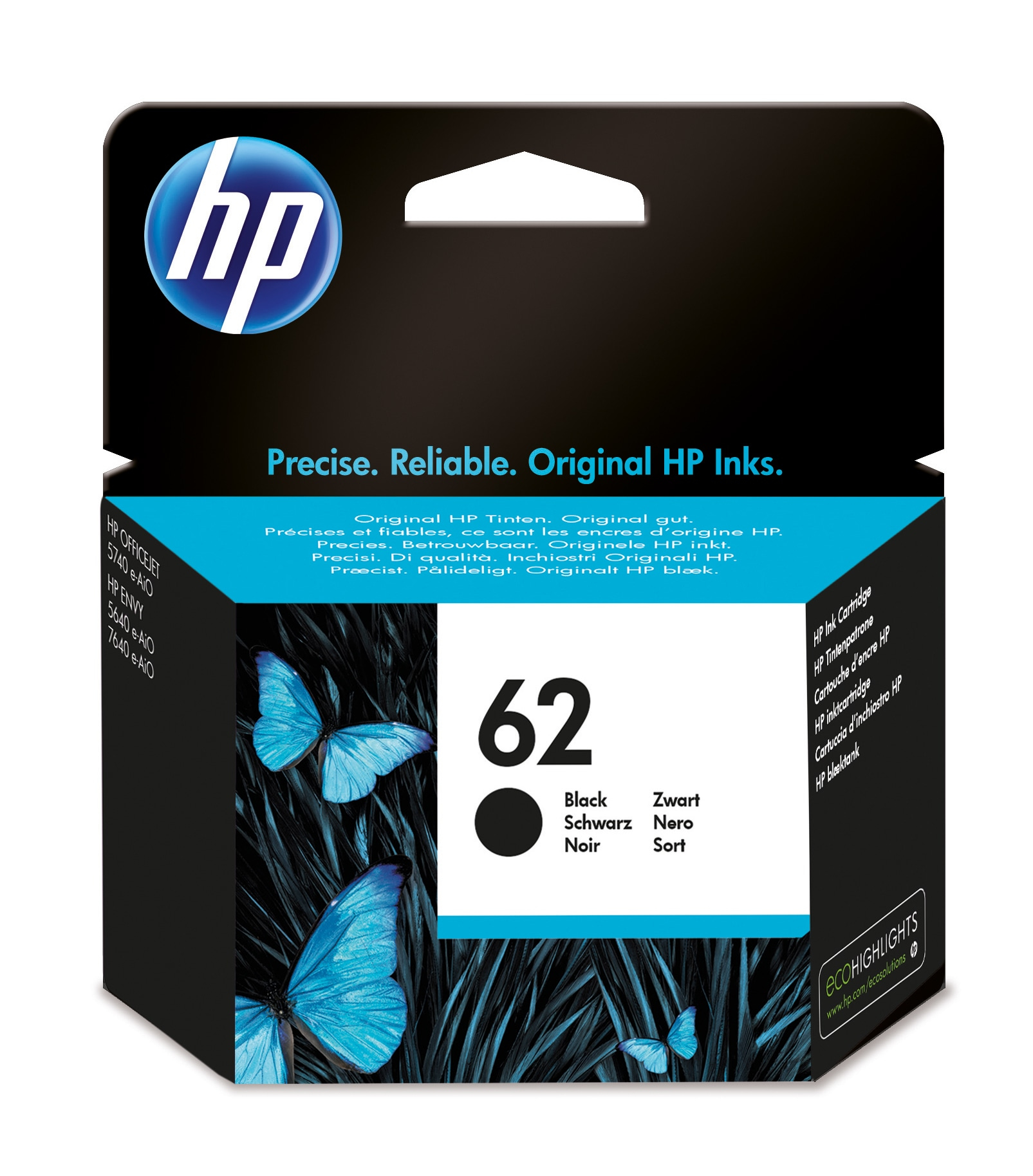 HP 62 Ink Cartridge Black C2P04AE