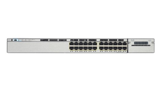 Cisco Catalyst WS-C3750X-24U-S network switch Managed Gigabit Ethernet (10/100/1000) Black 1U Power over Ethernet (PoE)