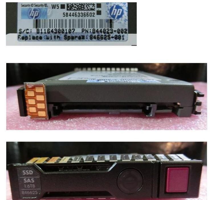 846625-001 Hewlett-Packard Enterprise DRV SSD 1.6TB 12G SFF SAS