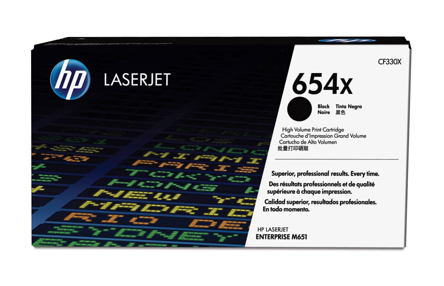 HP CF330X/654X Toner cartridge black. 20.5K pages ISO/IEC 19798 for HP