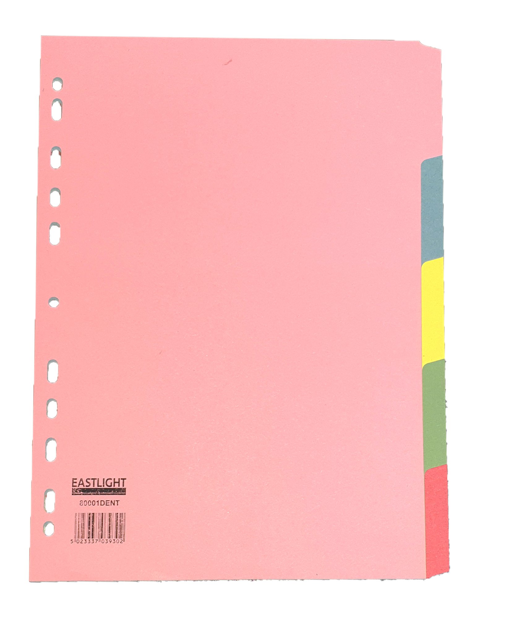 CTS Wholesale Subject Divider A4 5 Part Pastel