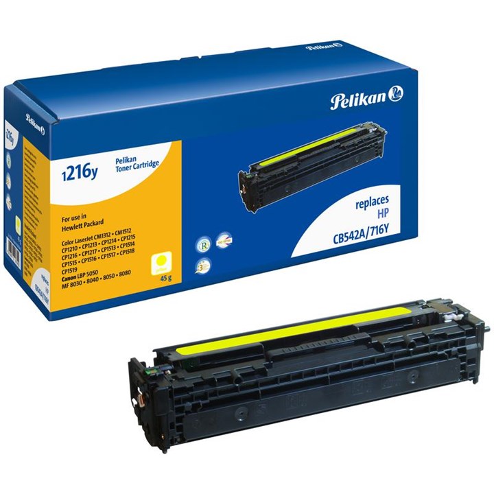 Image of Pelikan Laser Toner For HP 125A Yellow (Cb542A)