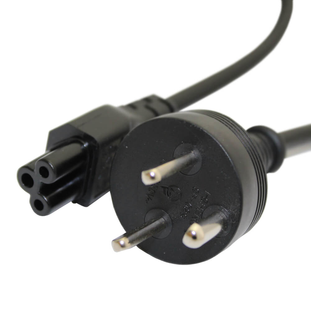 Videk Danish 3 Pin Plug to C5 Socket Cable 2m