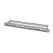 LogiLink Keystone Panel 1U, 24 ports, shielded, with label field, grey