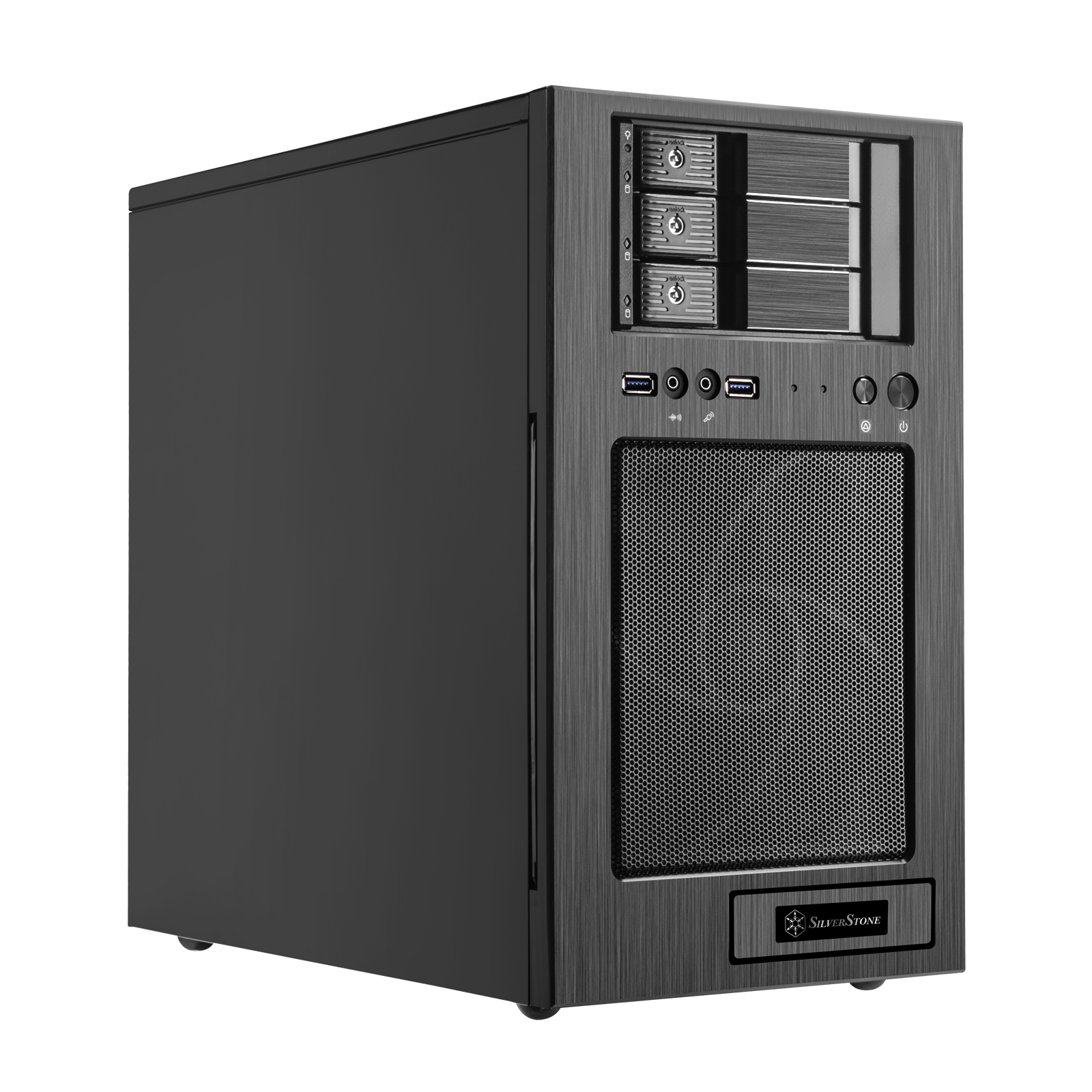 Image of Silverstone CS330 Tower Black