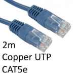 TARGET RJ45 (M) to RJ45 (M) CAT5e 2m Blue OEM Moulded Boot Copper UTP Network Cable