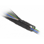 DeLOCK EMI Shielding braided sleeve with zip heat resistant 1 m x 50 mm black